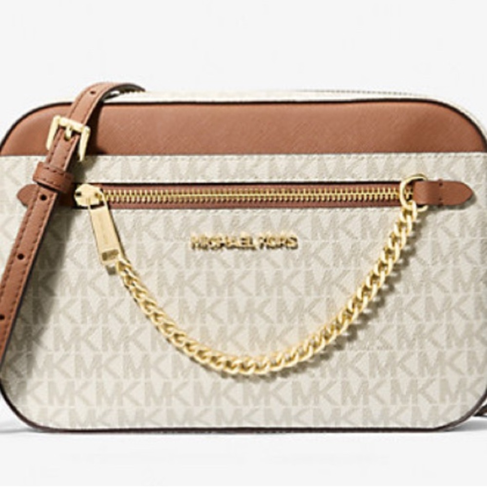 Michael Kors Jet Set Large Logo Crossbody Bag